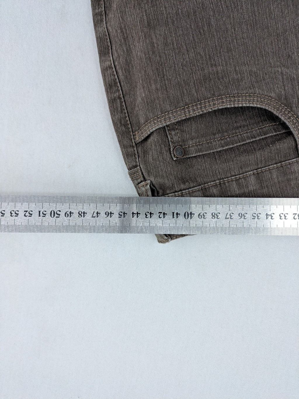 TONI grey straight jeans super slim fit with elastic waistband and classic 5-pocket design.