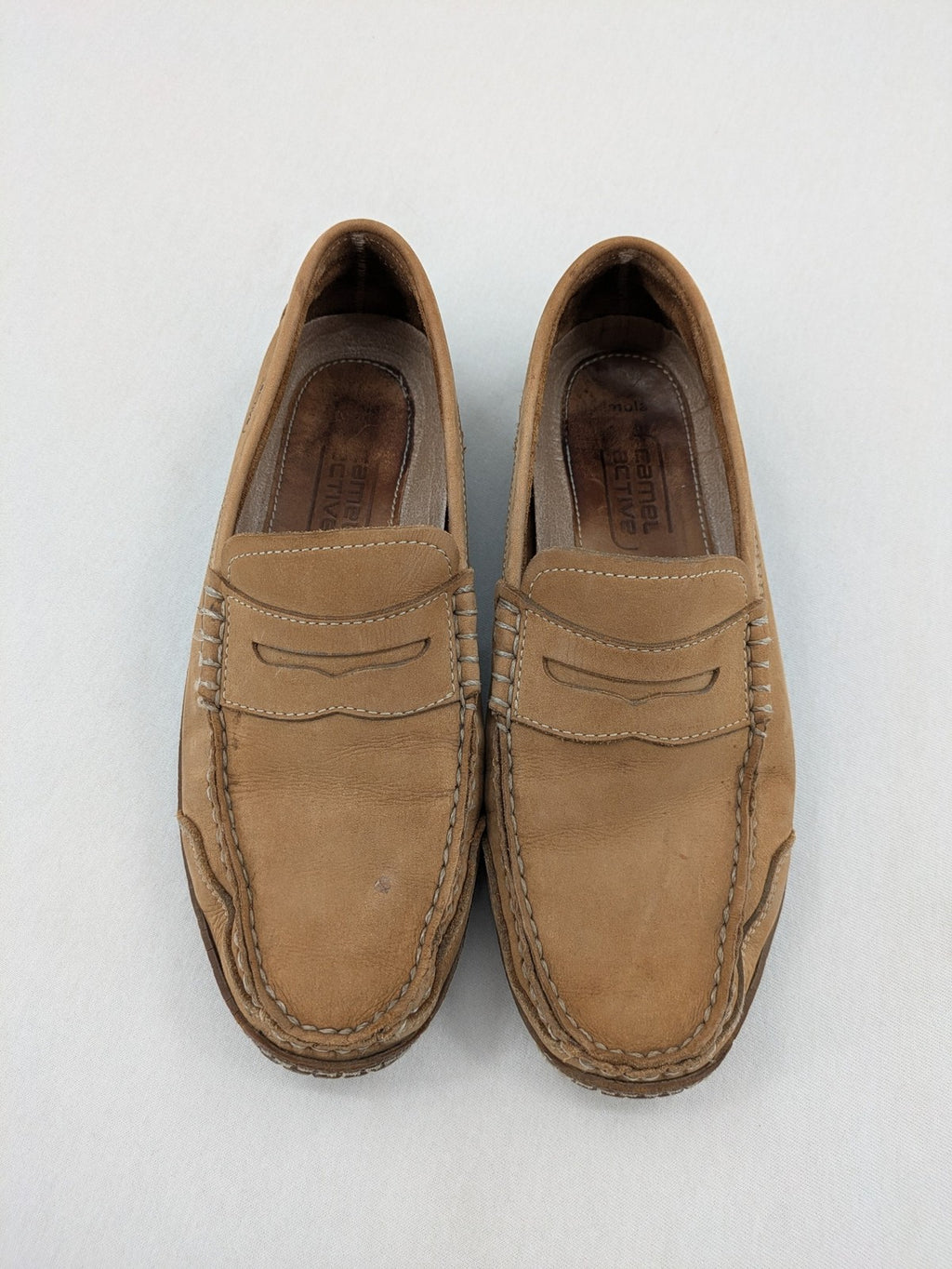 camel active brown deck shoes soft suede slip-on design with durable rubber sole