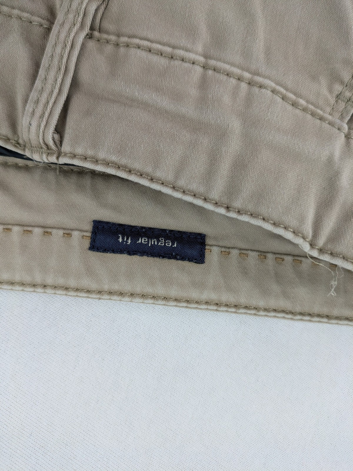 Paul Hunter beige chino pants Oscar Regular Fit cotton stretch with button and zipper closure.