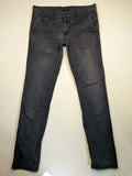 Kariban chino pants washed black cotton blend with front and back pockets.