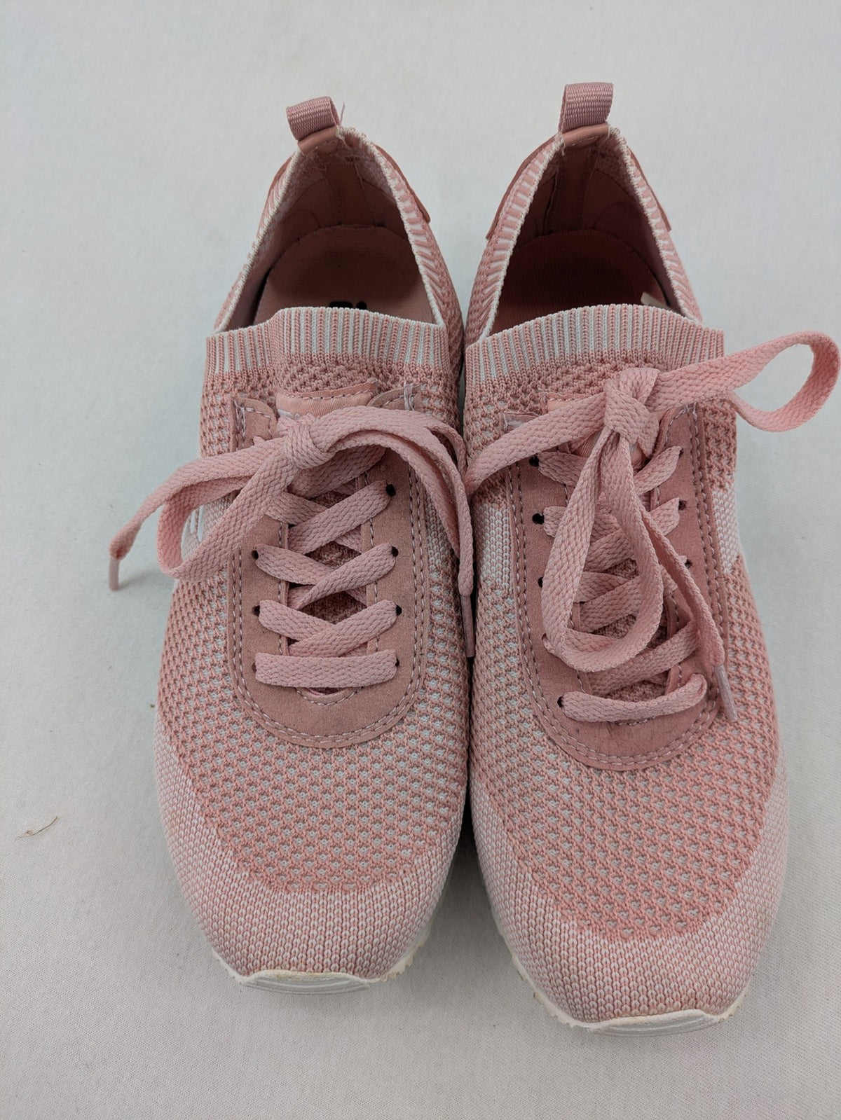 Fila pink sneakers breathable mesh upper sock-like fit with white accents