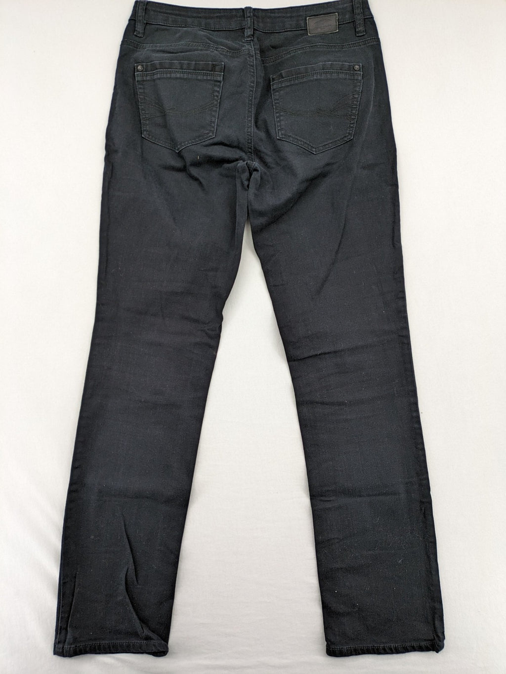 Tom Tailor black straight jeans classic 5-pocket style with button detail