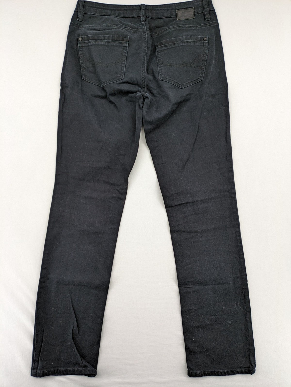 Tom Tailor black straight jeans classic 5-pocket style with button detail