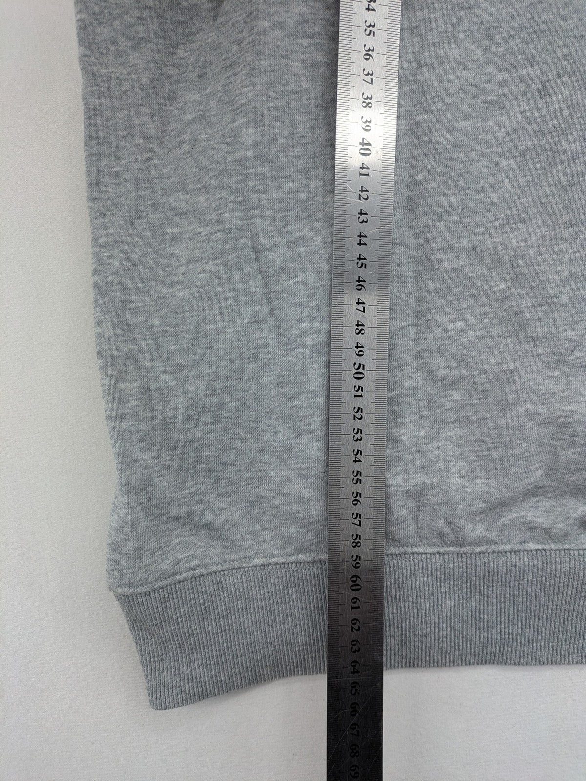 Star Wars grey short-sleeve sweatshirt with large cream logo print on chest.