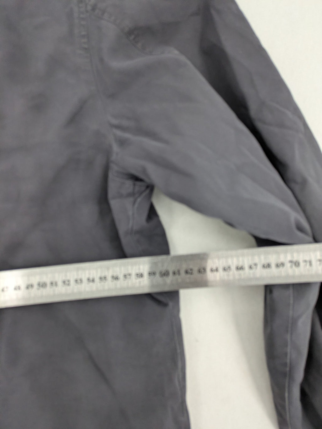 4YOU grey jacket size XXL cotton with stand-up collar and zipper closure.