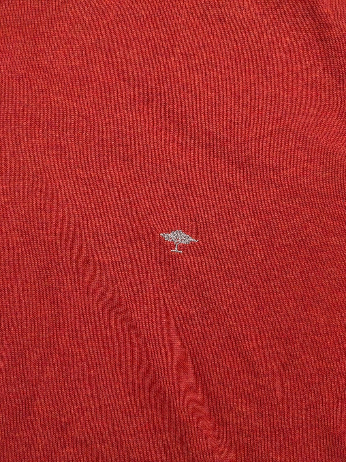 Fynch-Hatton orange turtle neck jumper fine knit classic design premium cotton.