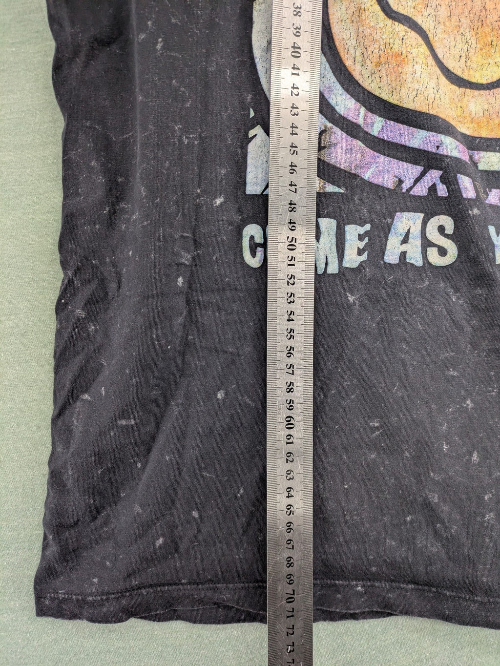 Nirvana vintage t-shirt black washed fabric iconic Smiley logo "Come As You Are