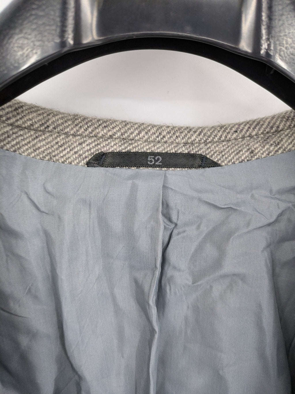 C&A grey blazer wool blend herringbone pattern fully lined classic style