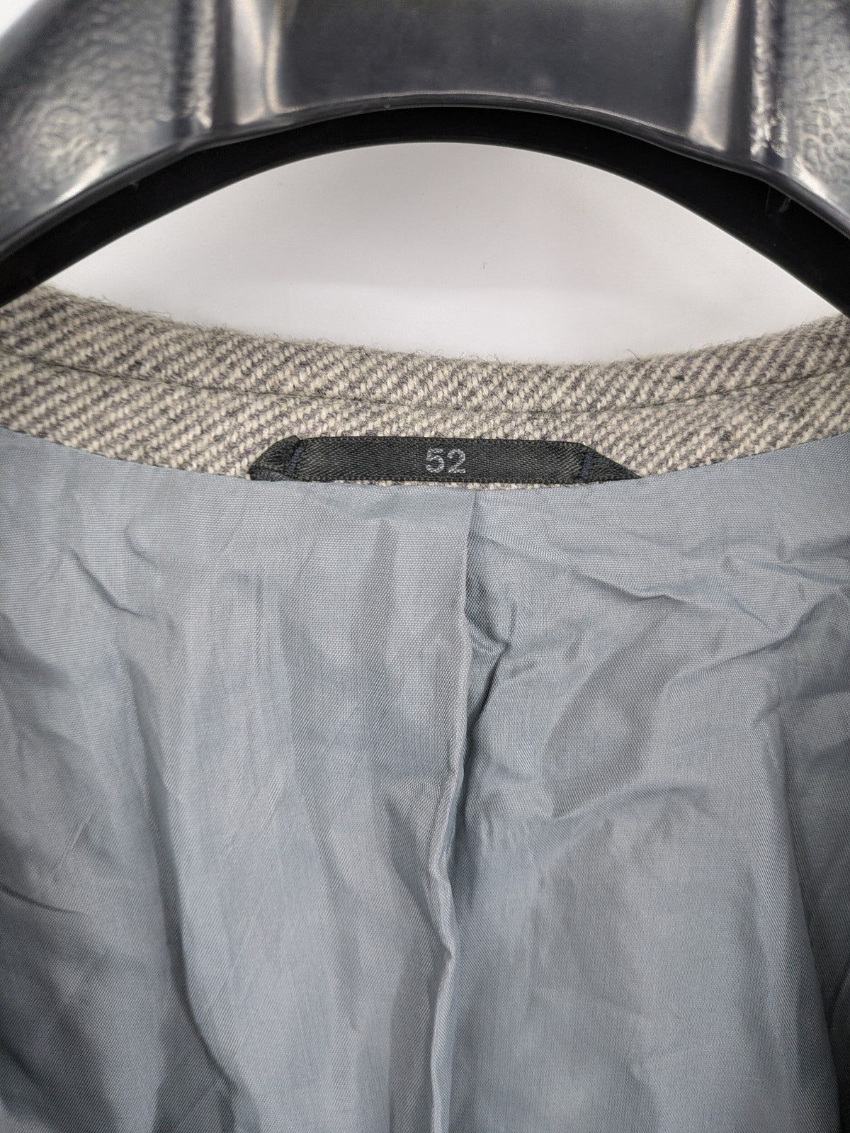 C&A grey blazer wool blend herringbone pattern fully lined classic style