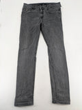 LTB grey slim tapered jeans with washed denim finish and subtle logo detail.