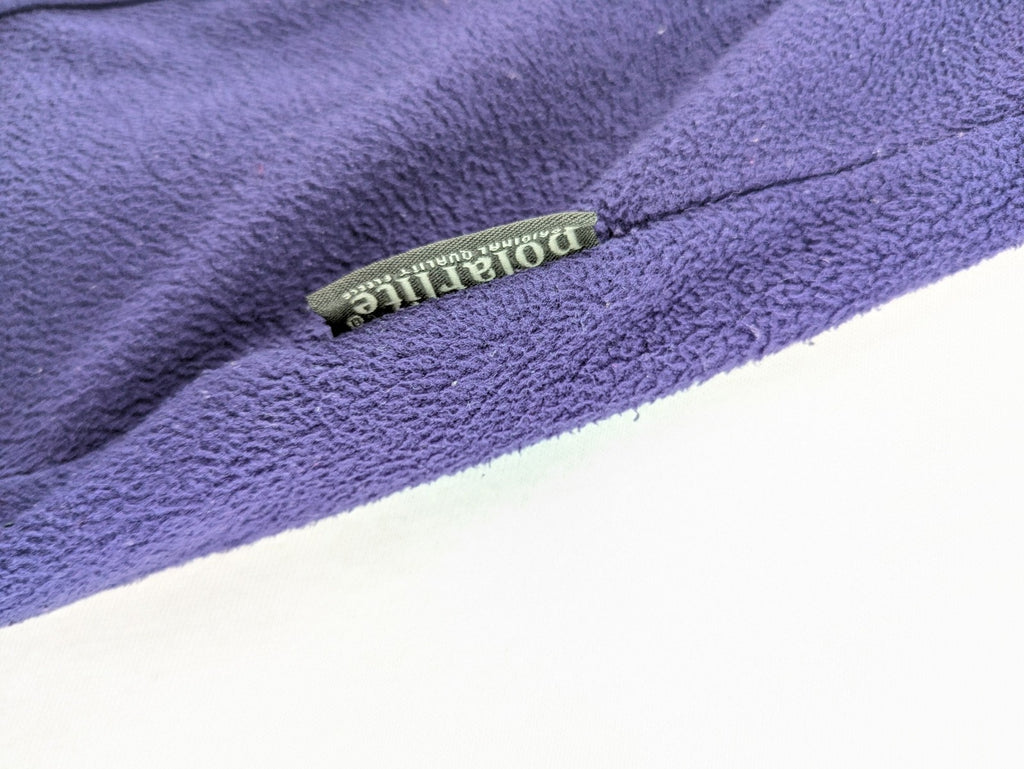 SALEWA purple fleece jacket full zip with hood, soft Polarlite material, classic design.