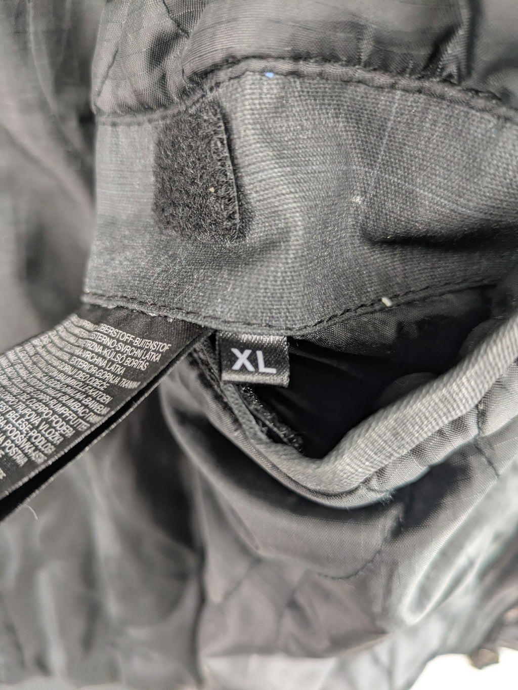 Angelo Litrico grey pilot jacket with removable hood, zip closure, and multiple pockets.