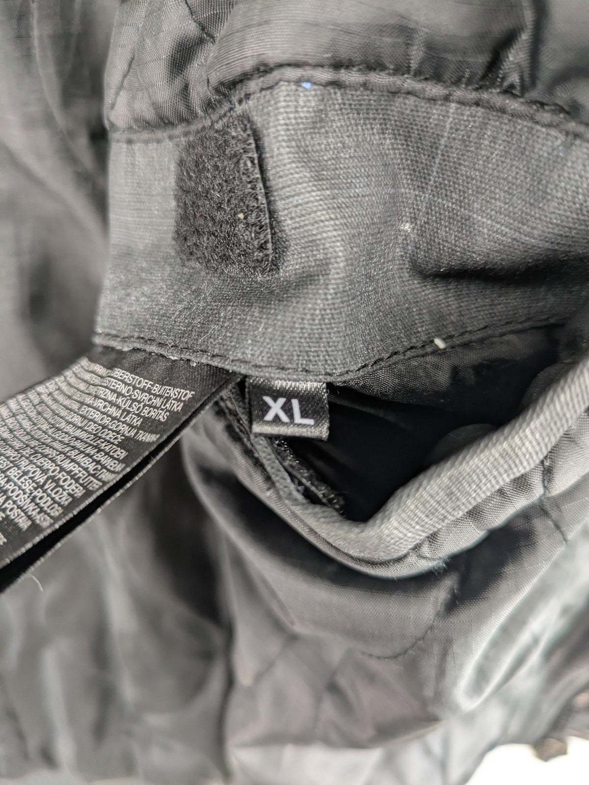 Angelo Litrico grey pilot jacket with removable hood, zip closure, and multiple pockets.