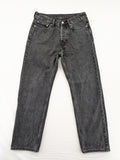 Weekday grey straight jeans with button fly and classic denim design.