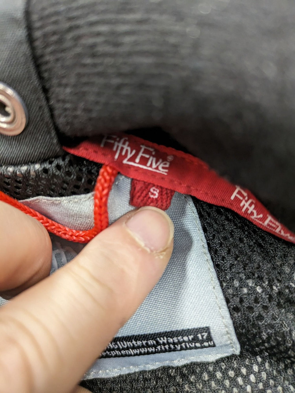 Fifty Five black outdoor jacket FIVE-TEX technology, full zip, stylish design.