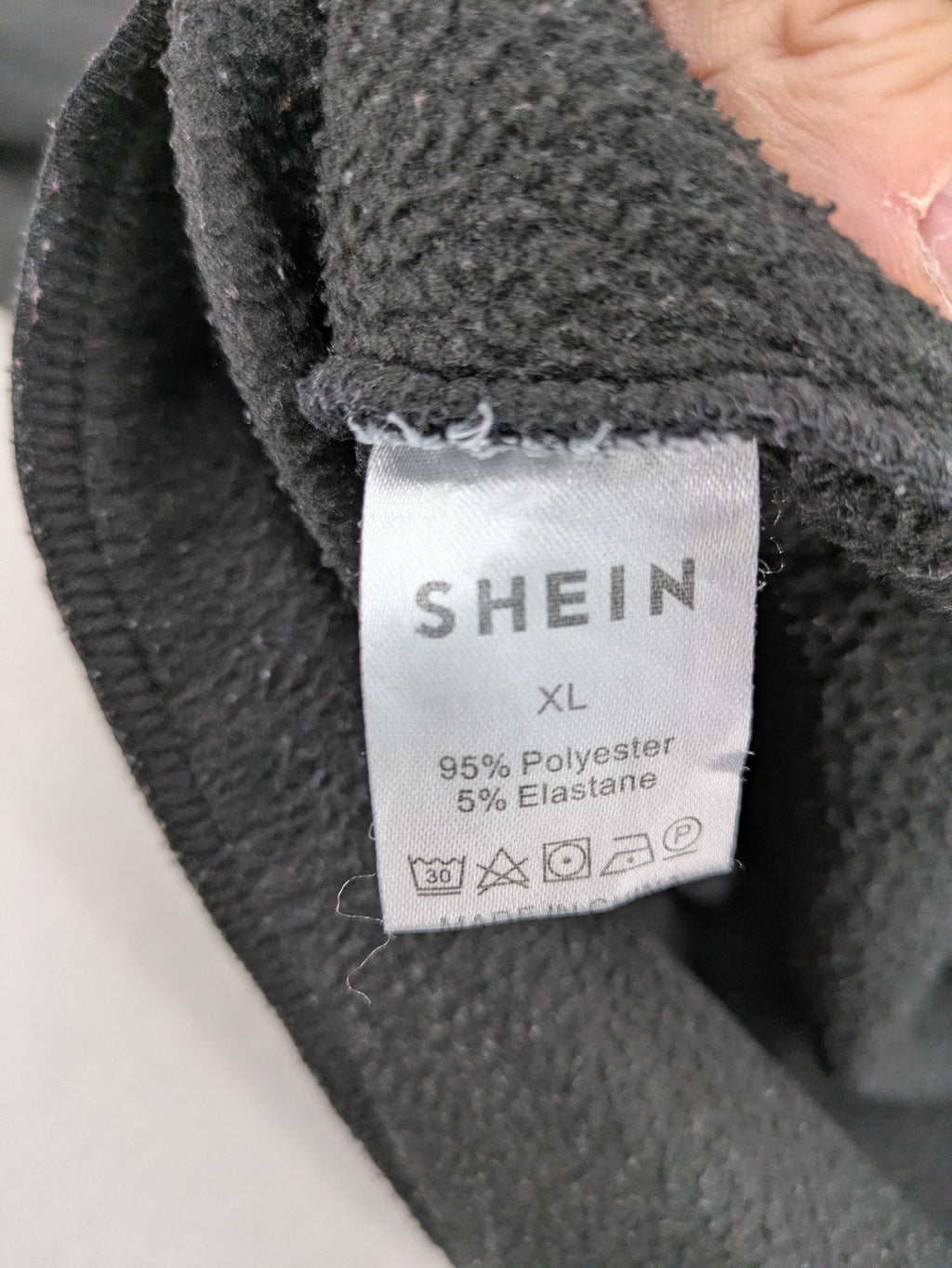 SHEIN multi zip-through hoodie black graphic design KATSEYE members logo