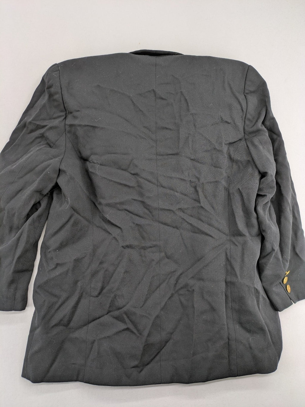 Pier Angelini black blazer classic style gold buttons tailored fit