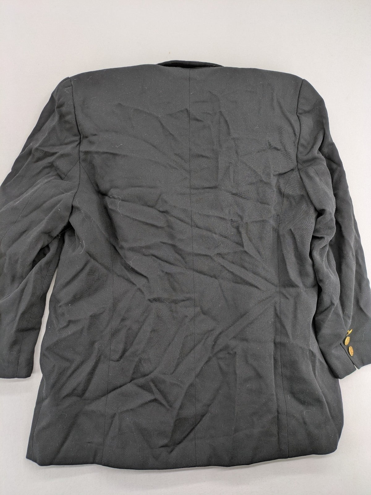Pier Angelini black blazer classic style gold buttons tailored fit