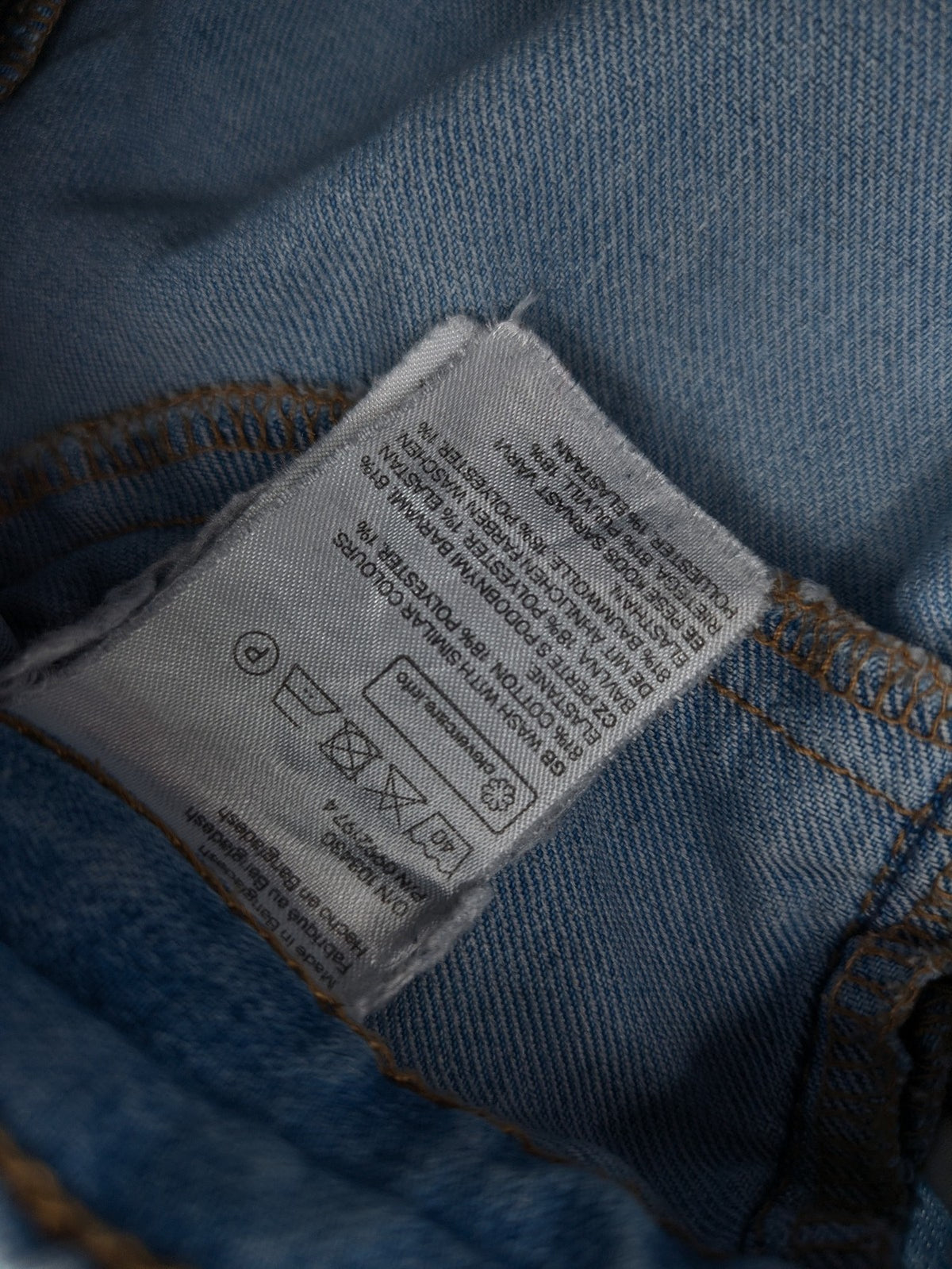 H&M Divided blue skinny jeans high-waist design five-pocket style stretch denim