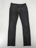 Kaporal black slim fit jeans with classic 5-pocket design and stretch denim material.
