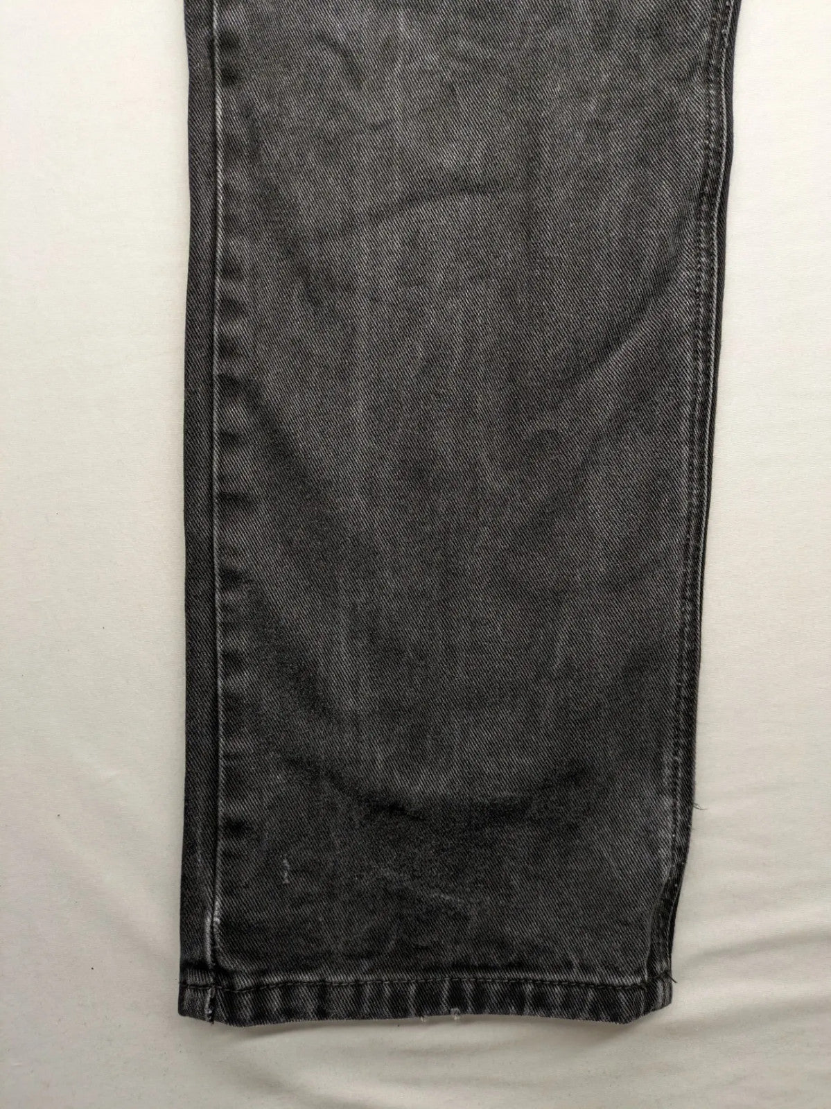 Manguun straight jeans black grey washed denim 5-pocket design regular fit