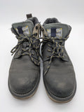Camp David grey winter boots leather with side zipper and warm lining.