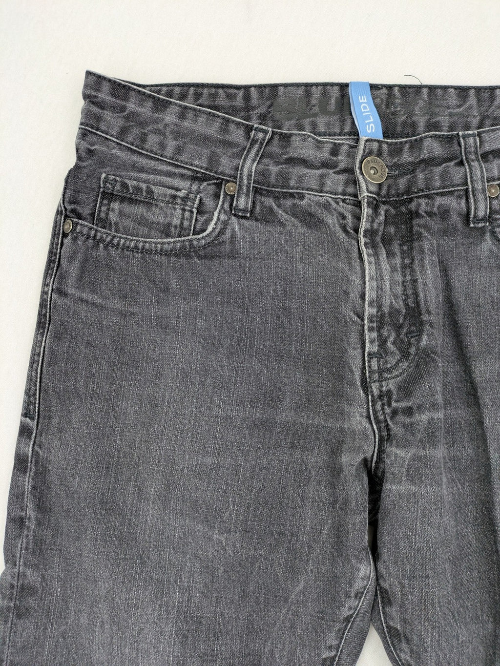 Blueridge grey straight jeans classic 5-pocket design cotton with button closure