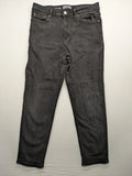 MNG grey straight jeans high waist 5-pocket design authentic denim.