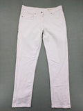Blue Motion white tapered fit jeans with classic 5-pocket design and stretch cotton material.