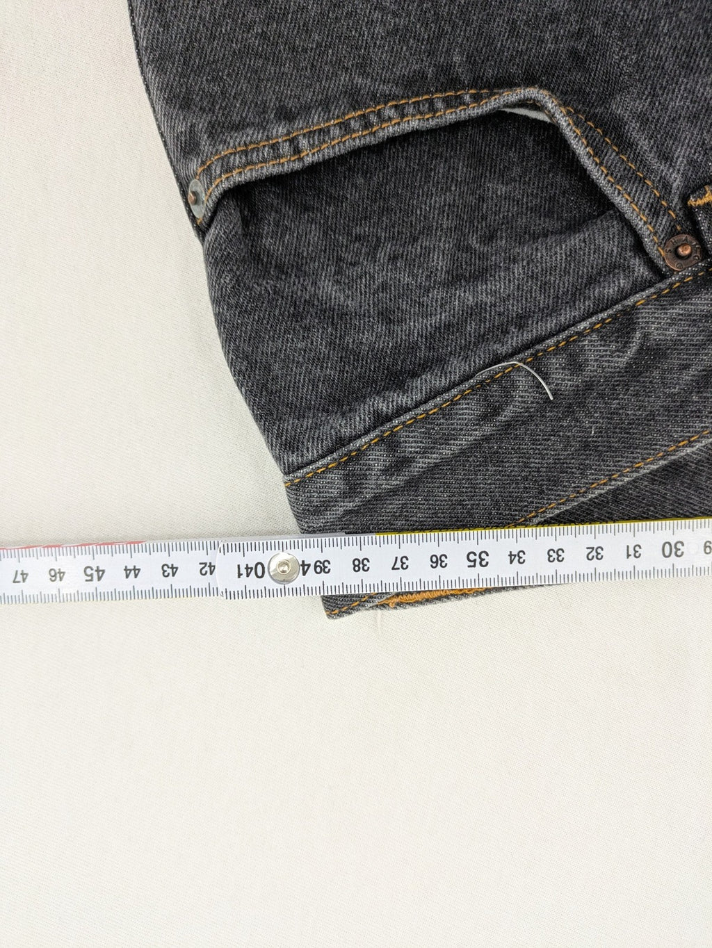 Shame black straight jeans W34 L32 washed denim 5-pocket style regular fit