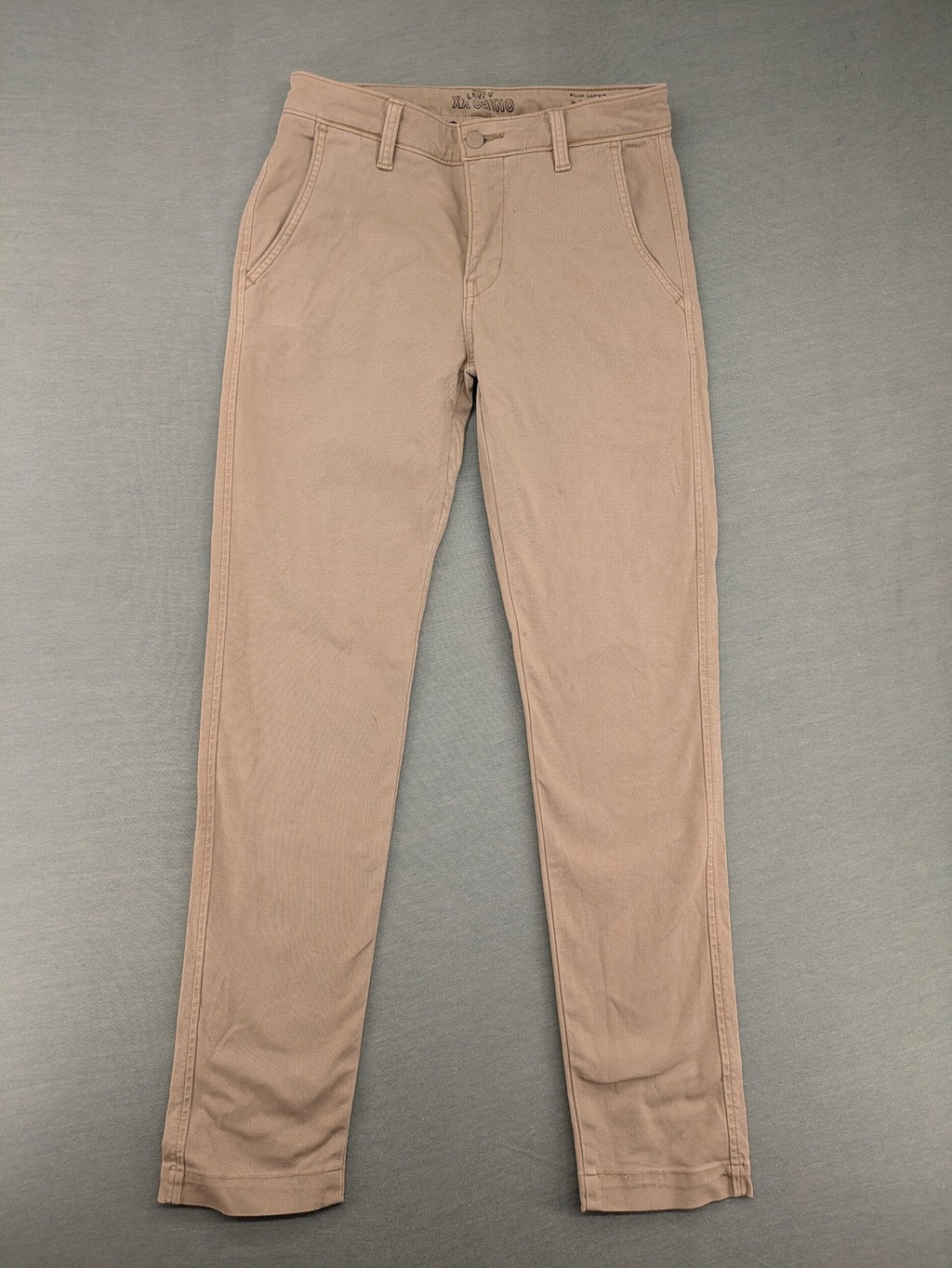 Levi's beige XX Chino pants slim taper fit with classic logo and quality fabric.