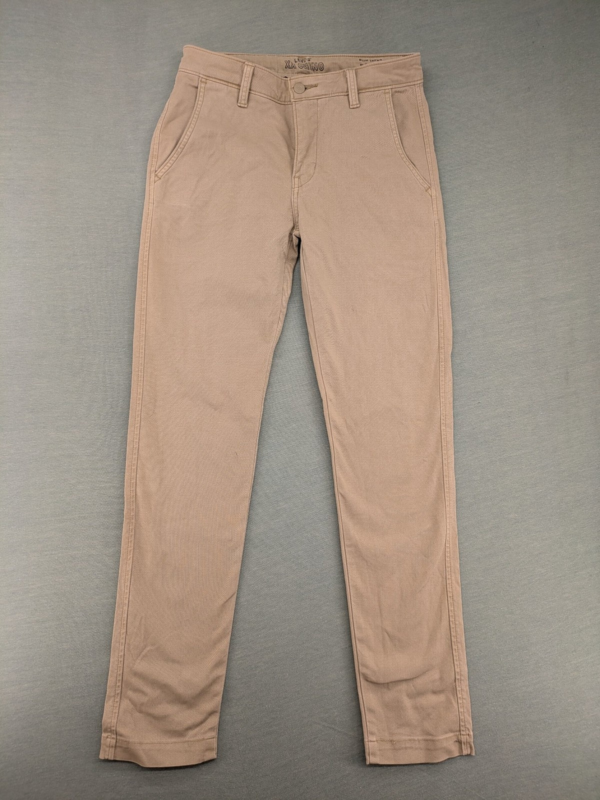 Levi's beige XX Chino pants slim taper fit with classic logo and quality fabric.