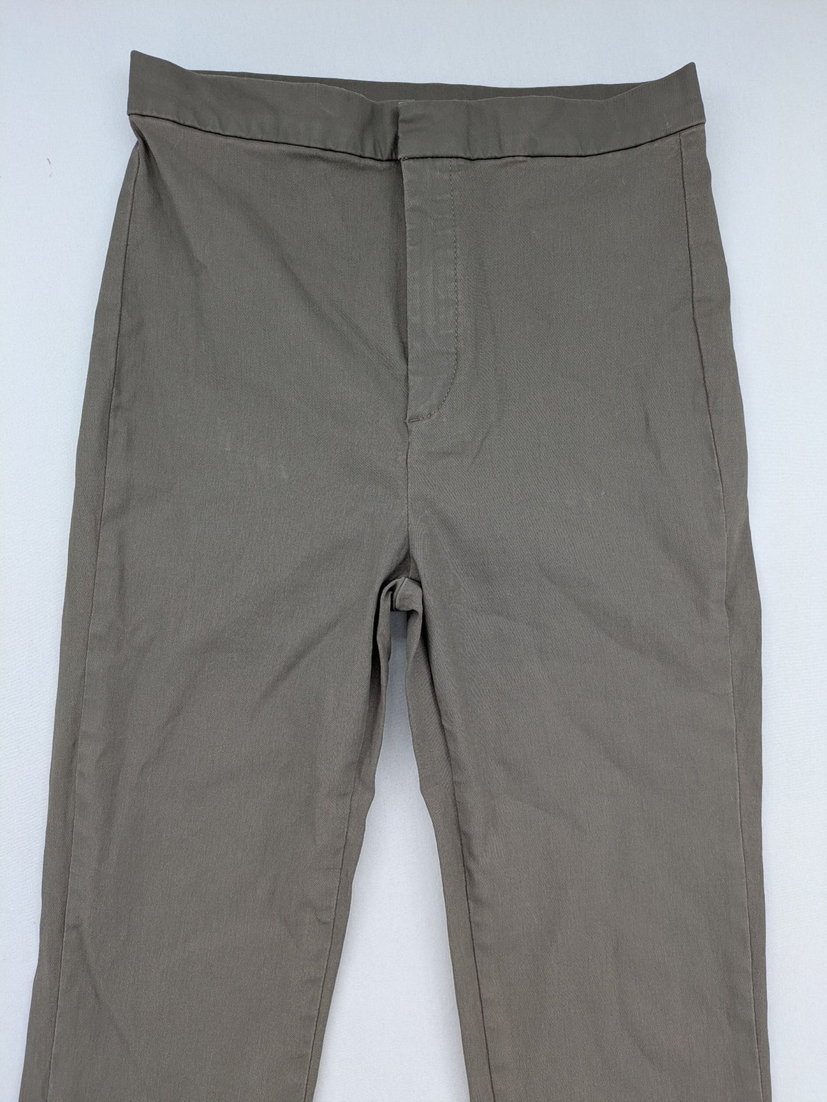 Massimo Dutti pink pants high waist slim fit cotton blend with zipper and hook closure