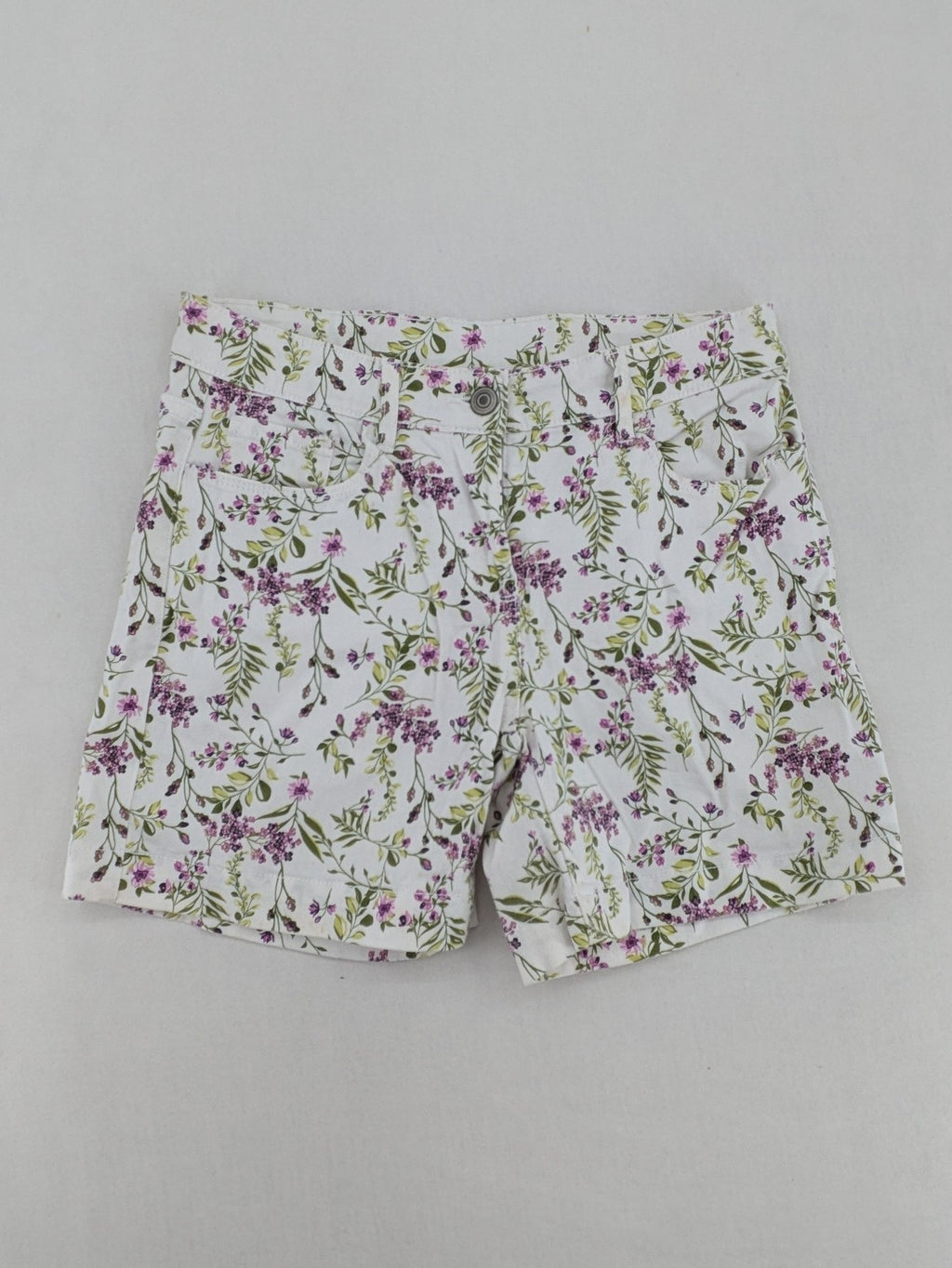 up2 fashion multi bicycle shorts floral print cotton with five-pocket style