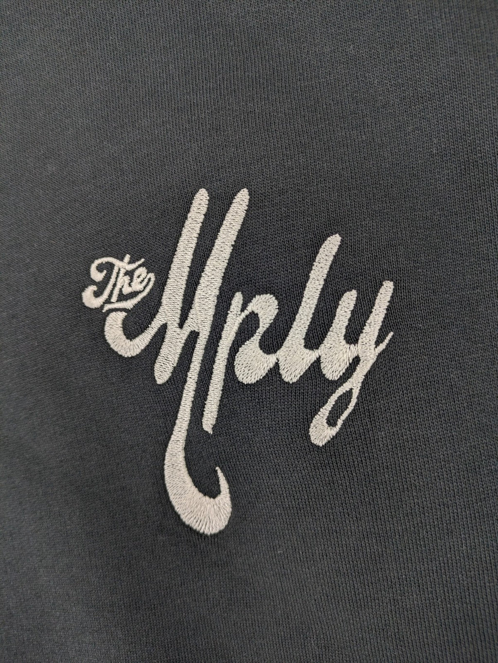 Multiply pink zip-through hoodie with large chenille logo backprint and front logo embroidery.
