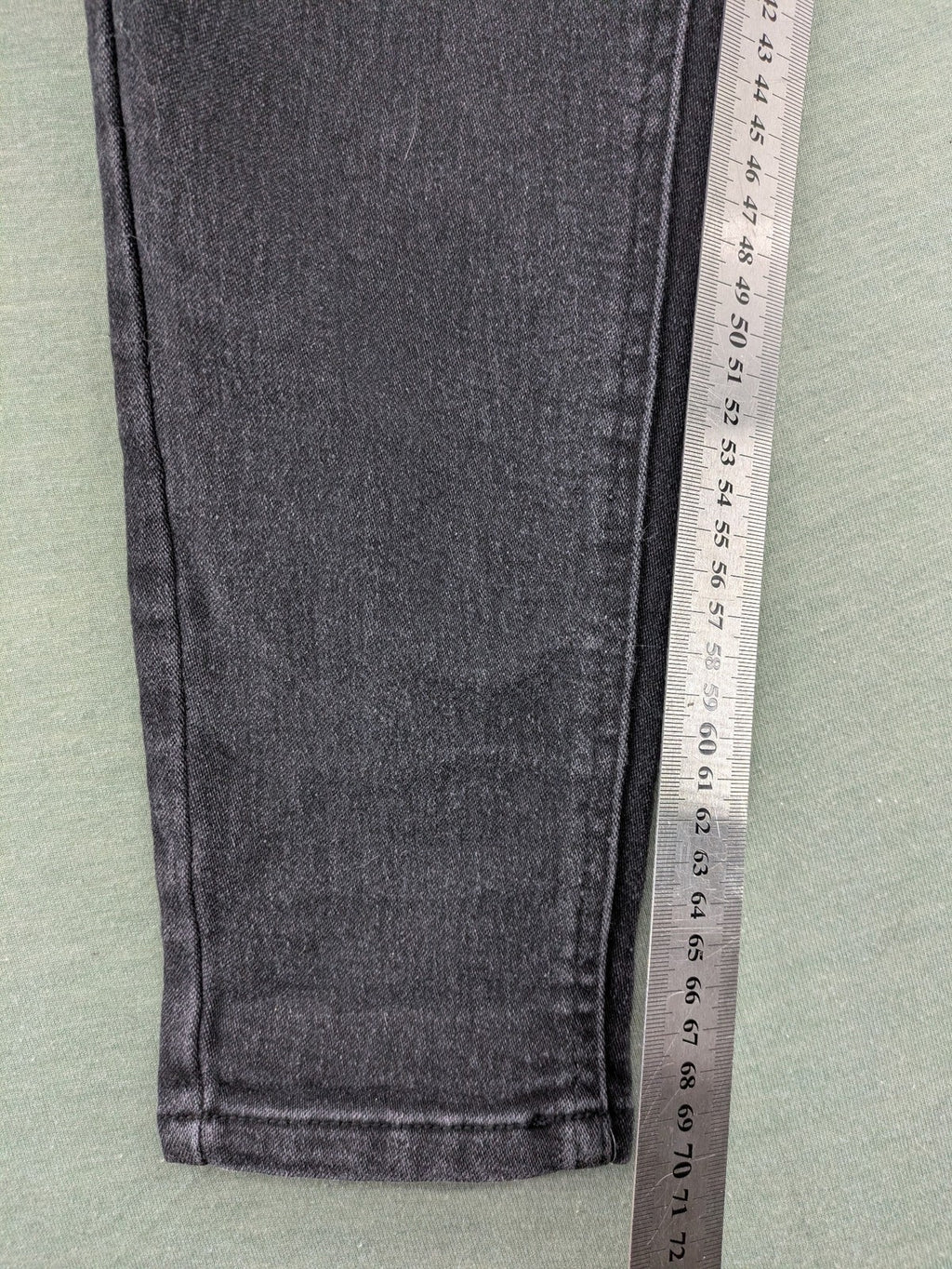 up2 fashion grey skinny jeans with rhinestone embellishments on back pockets