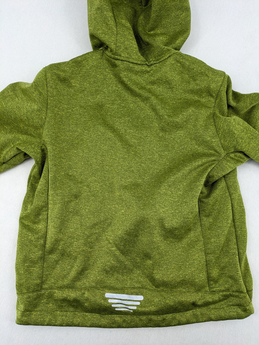 CMP outdoor coat blue and green with fleece lining, zip closure, and hood.