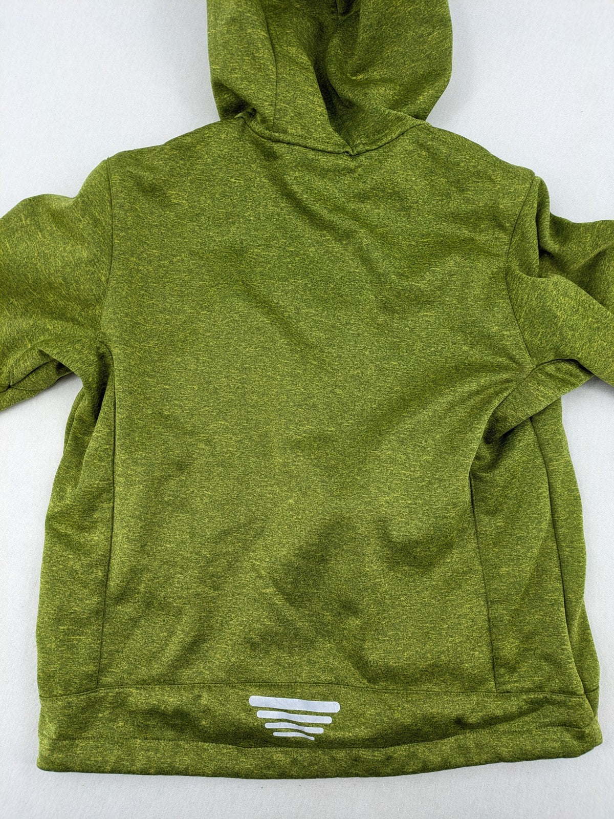 CMP outdoor coat blue and green with fleece lining, zip closure, and hood.