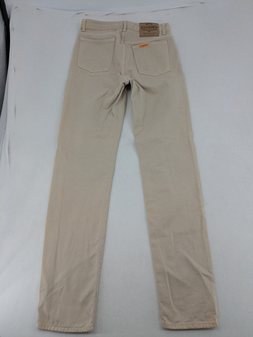 Edwin straight jeans beige 5-pocket design made from durable cotton