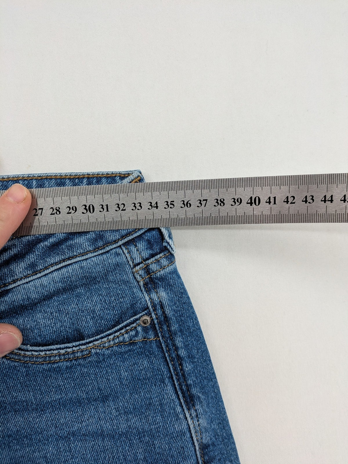Esprit blue straight leg jeans with medium rise and new with tags.
