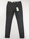 Q/S skinny fit jeans black mid-rise with stretch fabric and sleek silhouette.