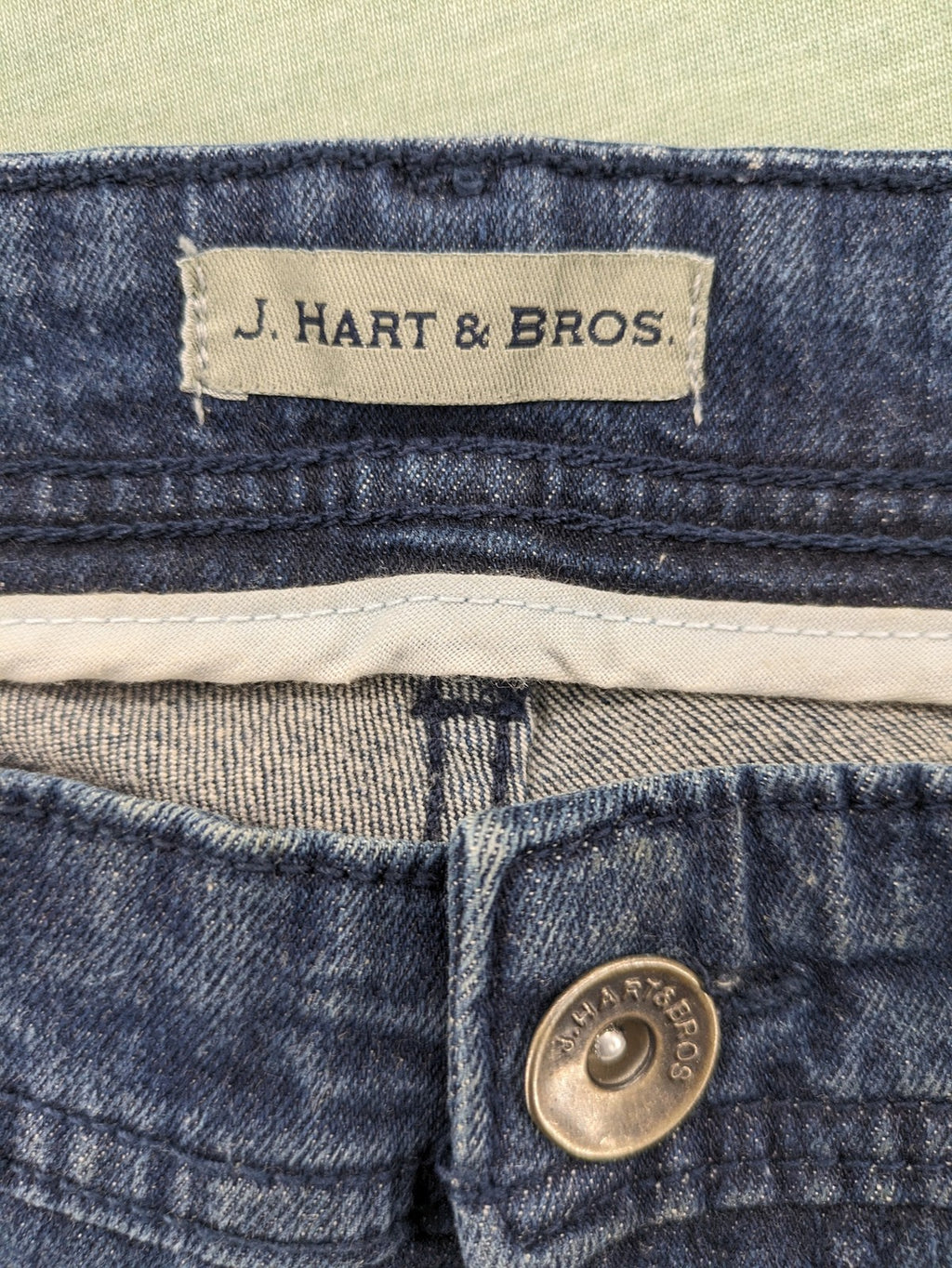 Bros blue skinny fit jeans 5-pocket design stretch denim classic wash