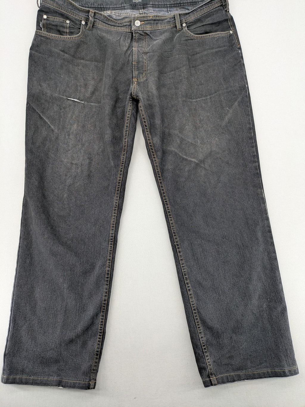 Bugatti straight jeans blue grey 5-pocket design with stretch denim material