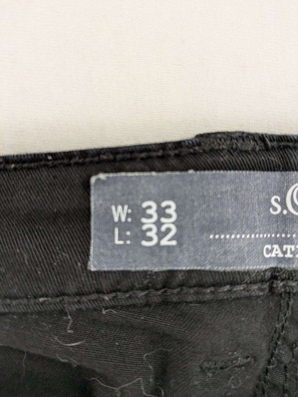 s.Oliver black slim fit jeans with low rise and classic design details.