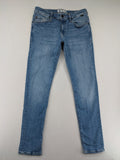 Mavi straight jeans black with light blue wash, made from cotton and elastane blend.