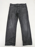 Mavi straight jeans black washed denim with subtle stretch and classic design.