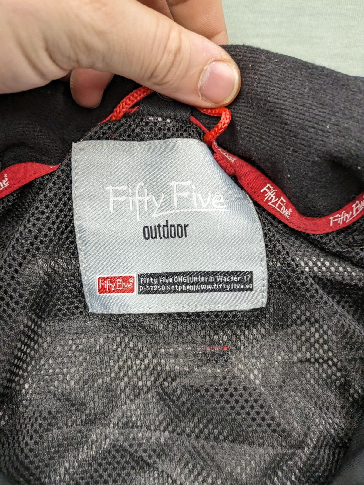Fifty Five black outdoor jacket FIVE-TEX technology, full zip, stylish design.