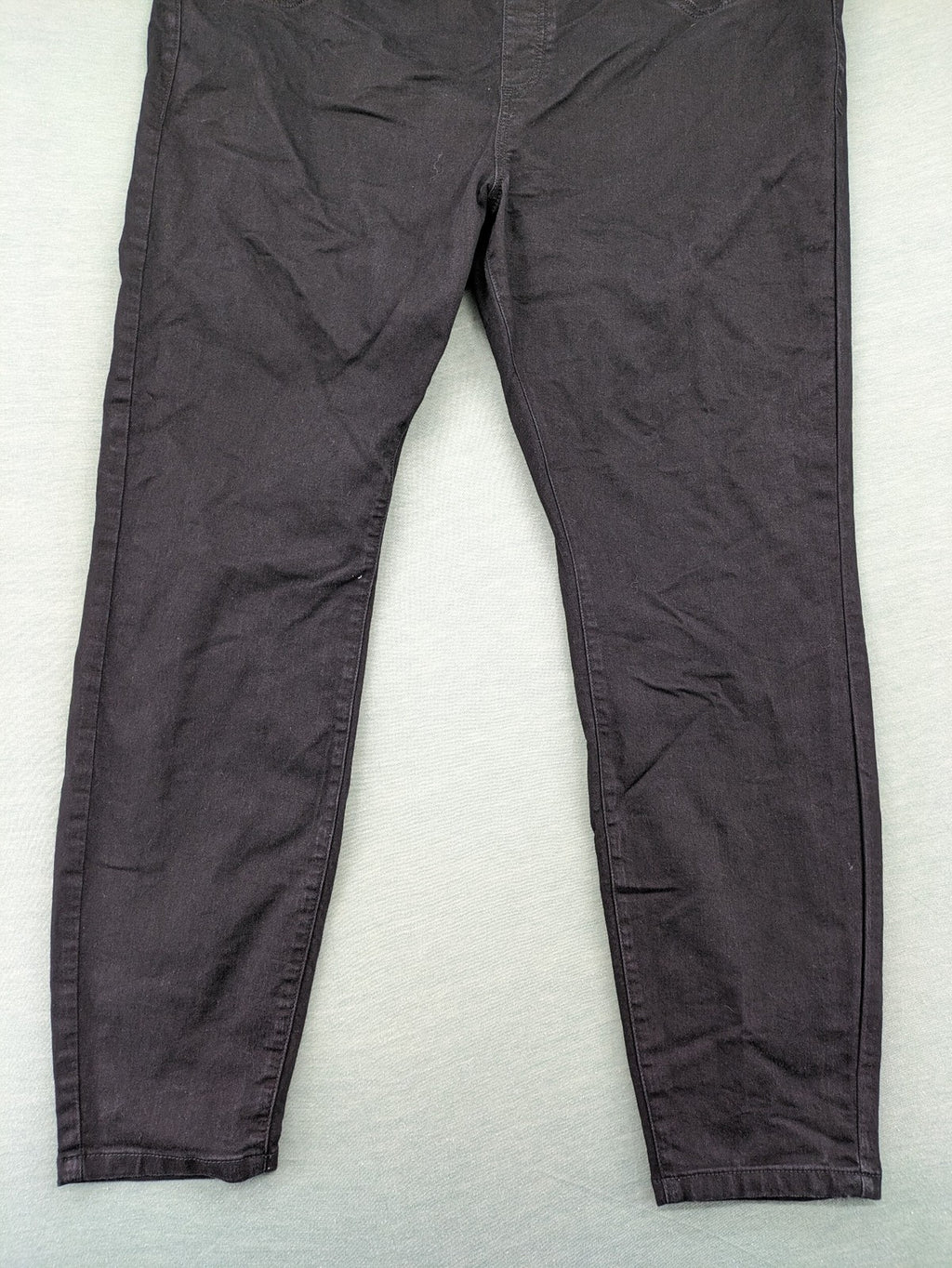 Clockhouse black jeggings mid rise pull-on style with elastic waistband and stretch material.