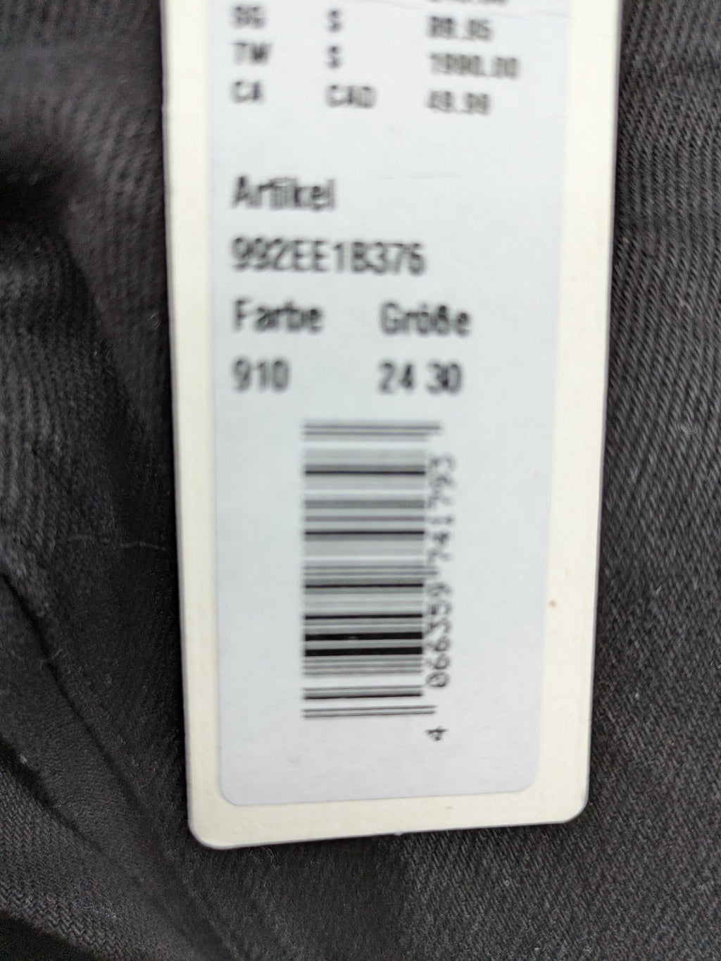 Esprit pink straight jeans medium rise classic design with logo detail.