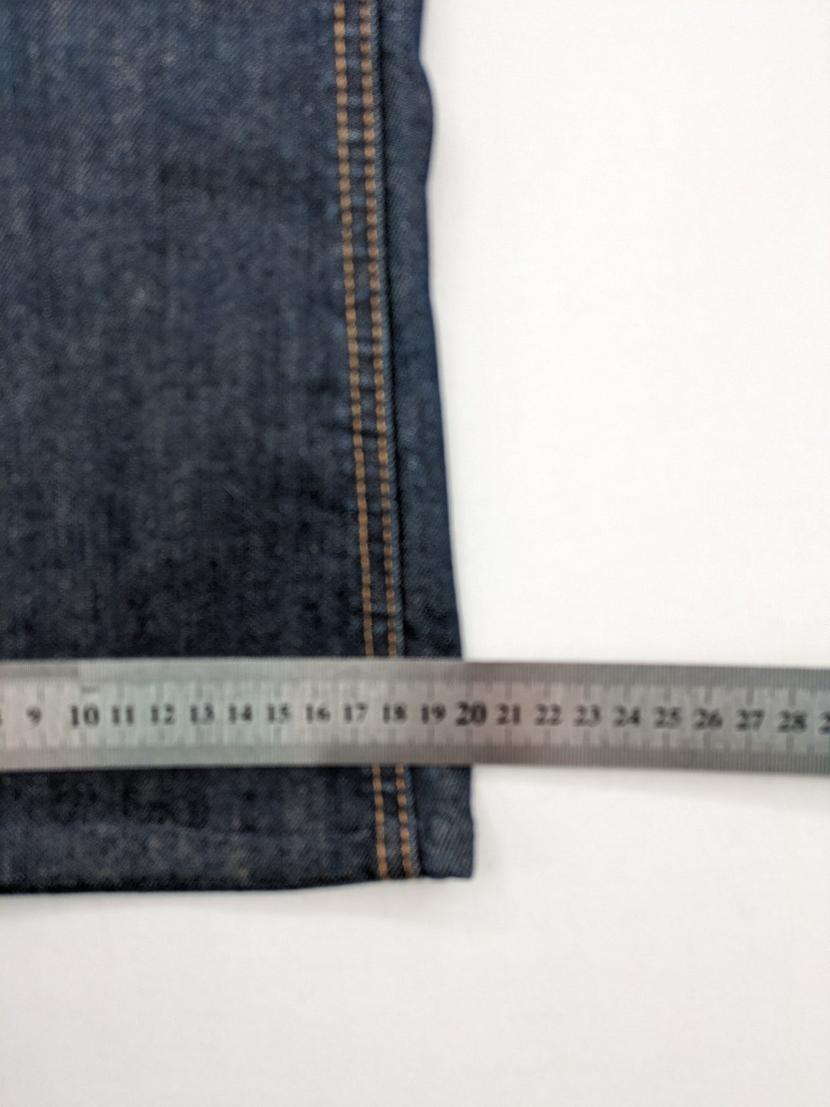 Exe blue straight jeans slim fit bootcut stretch denim with classic 5-pocket styling.